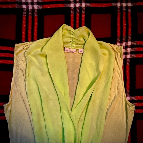 (#166) Women’s New York & Co. Eva Mendes Chiffon and Cotton Bodysuit - Picture 3 of 11